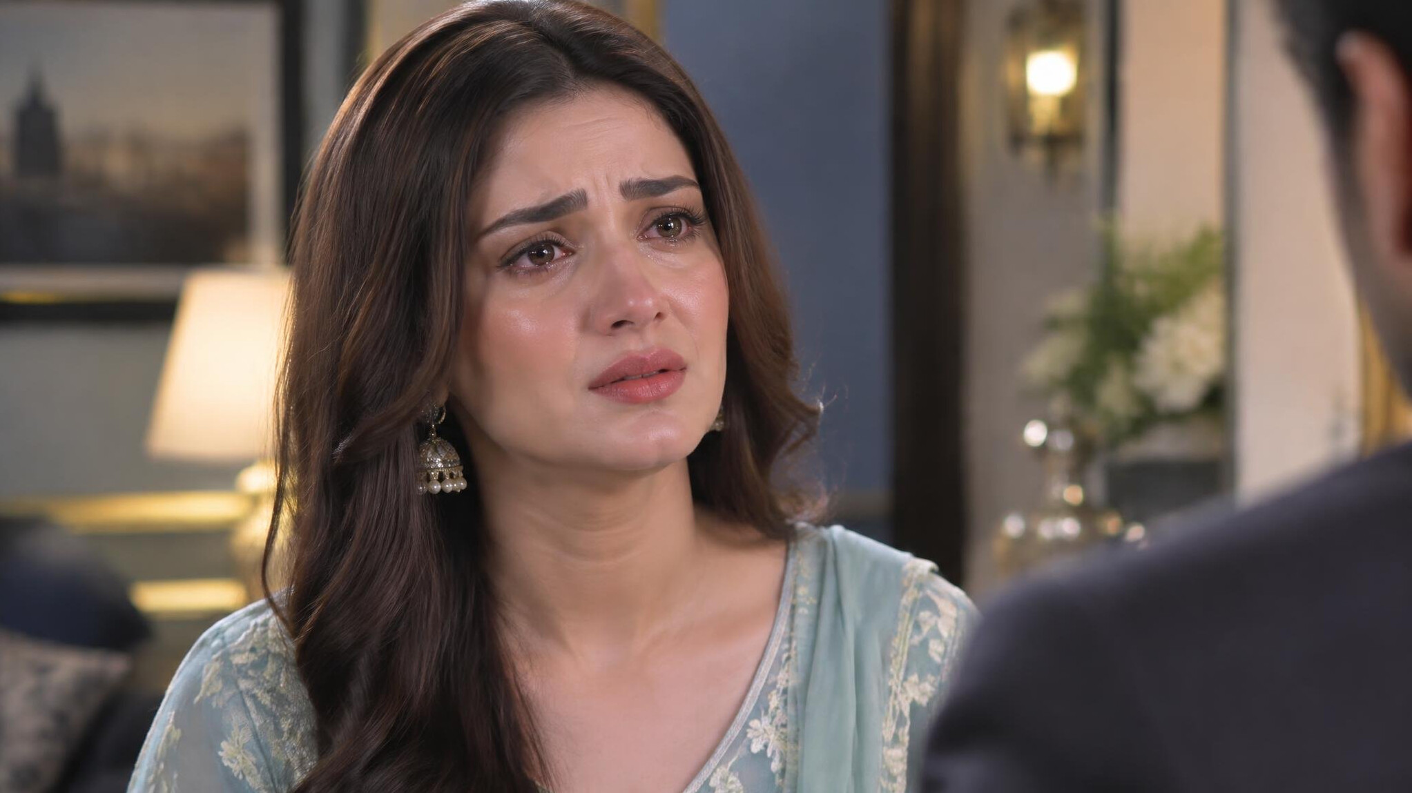 actress in drama scene