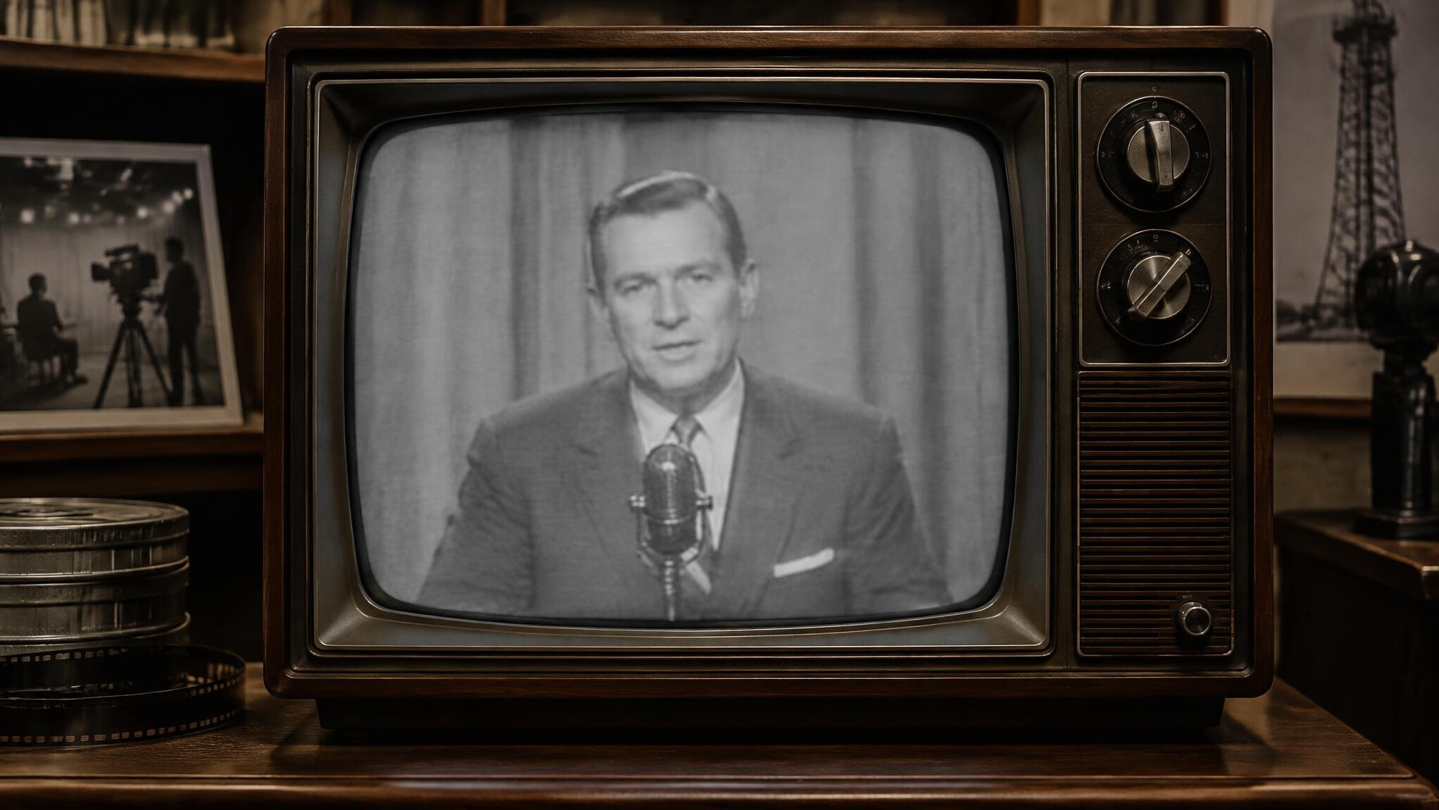 vintage television screen