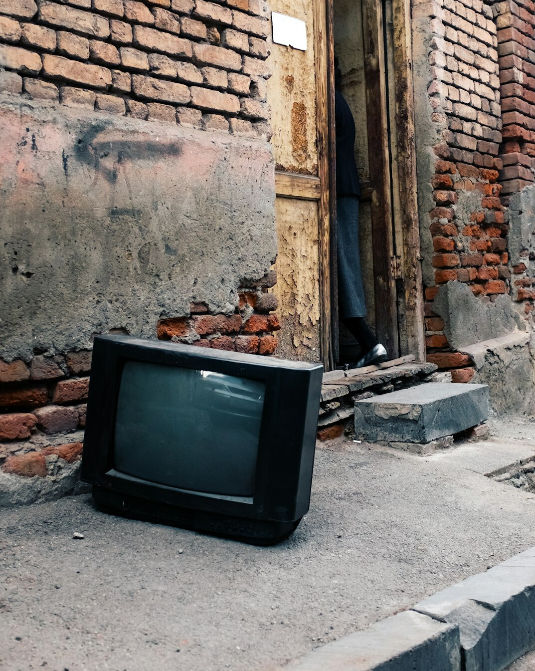 old television set