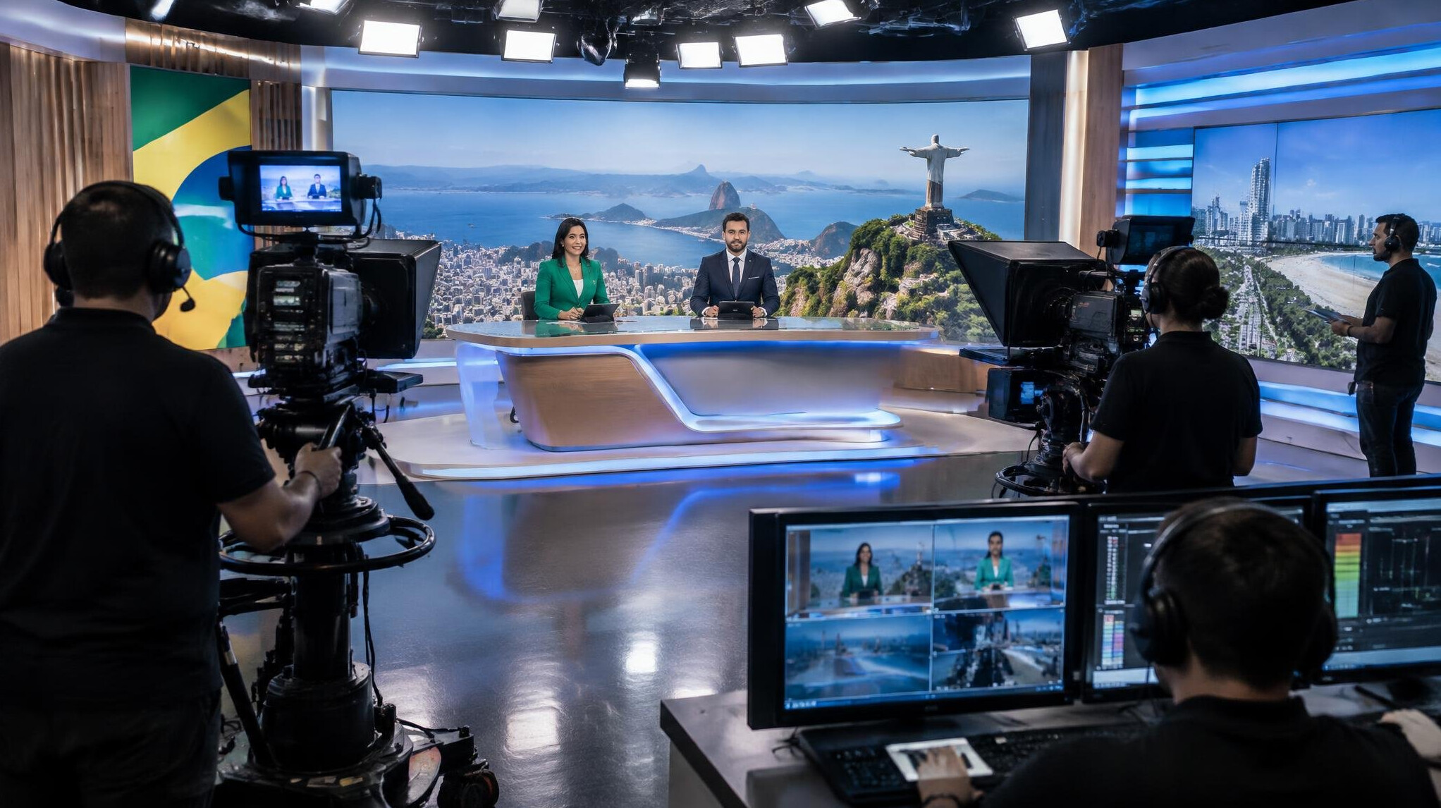 modern brazilian tv studio